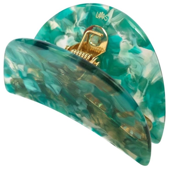 NEW Lele Sadoughi Laurel Green Butterfly Hair Clip - Picture 1 of 5